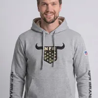 Moletom Masculino Canguru NFR Brand Cinza - imagem 1