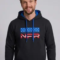 Moletom Masculino Canguru NFR Preto Texas Brand - imagem 1