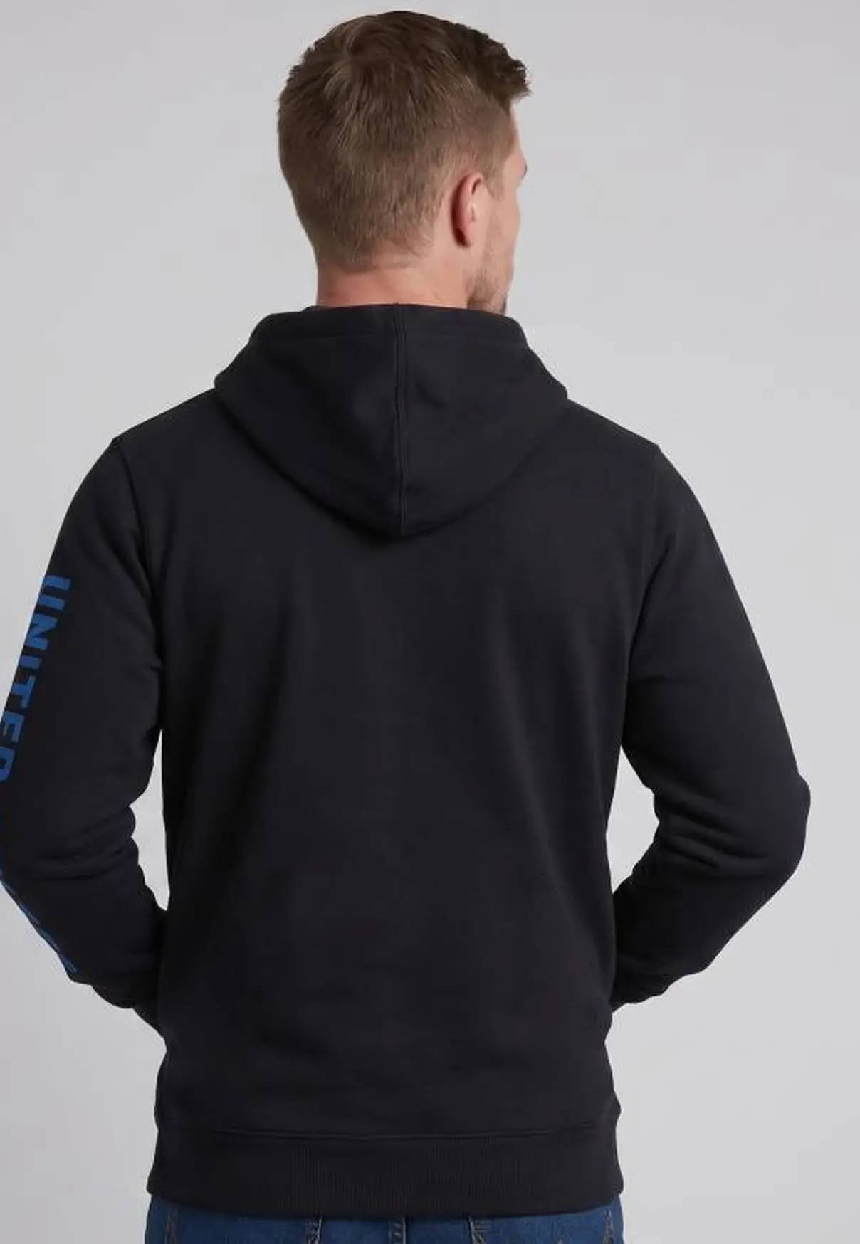 Moletom Masculino Canguru NFR Preto Neon