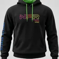 Moletom Masculino Canguru NFR Preto Neon - imagem 2