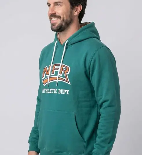 Moletom Masculino Canguru NFR Athletic Dept. Verde