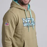 Moletom Masculino Canguru NFR Brand Verde Oliva - imagem 3