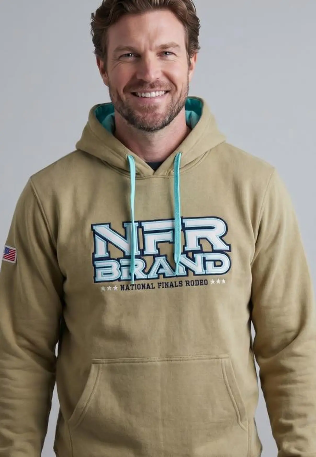 Moletom Masculino Canguru NFR Brand Verde Oliva