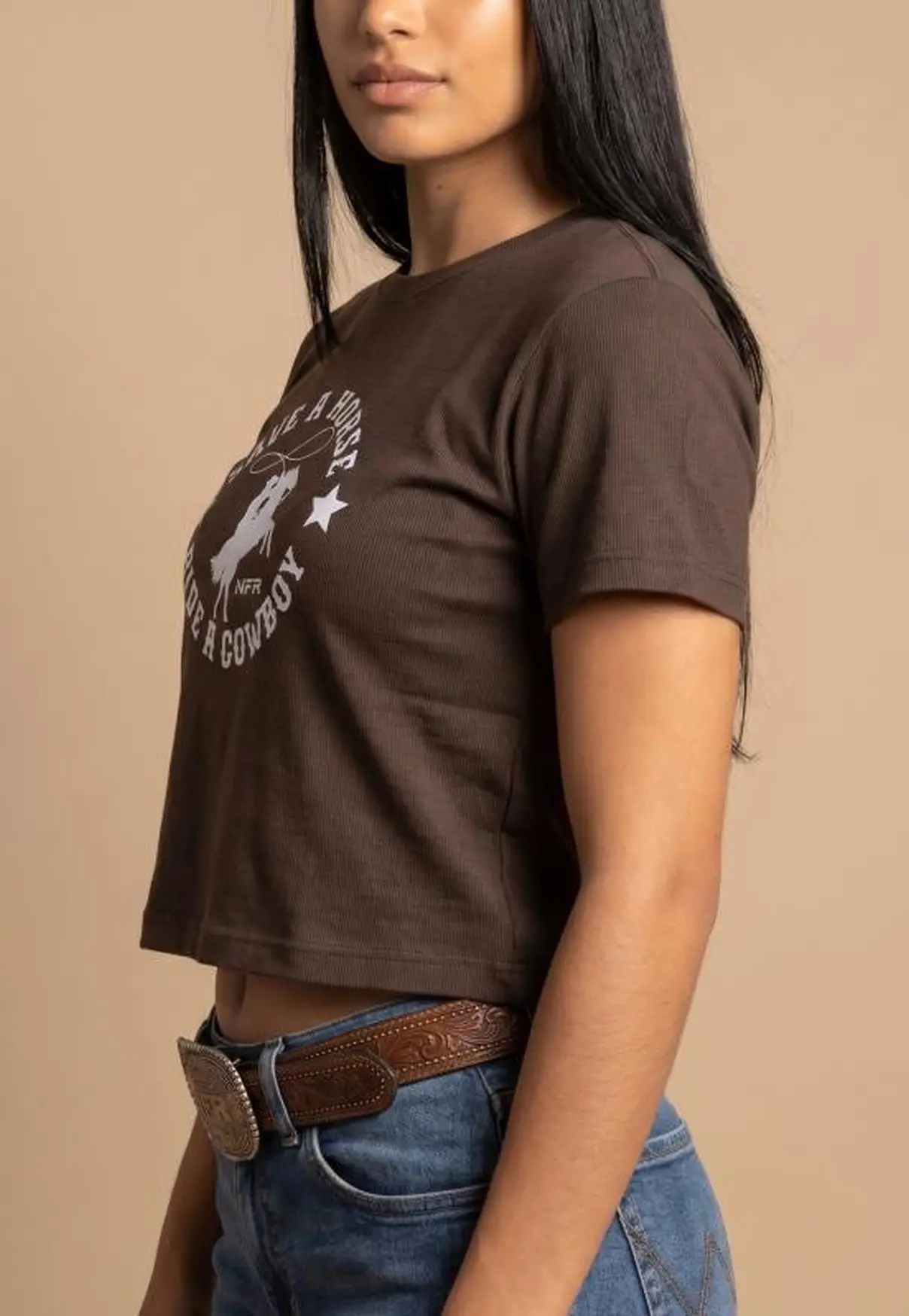 Cropped Feminino NFR Save a Horse Ride a Cowboy