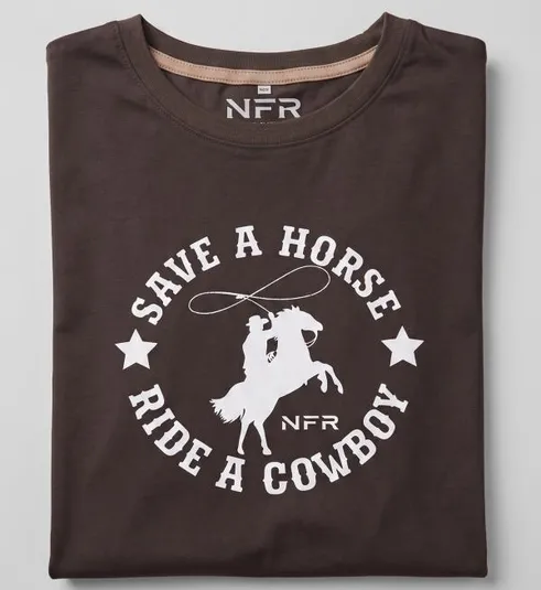 Cropped Feminino NFR Save a Horse Ride a Cowboy