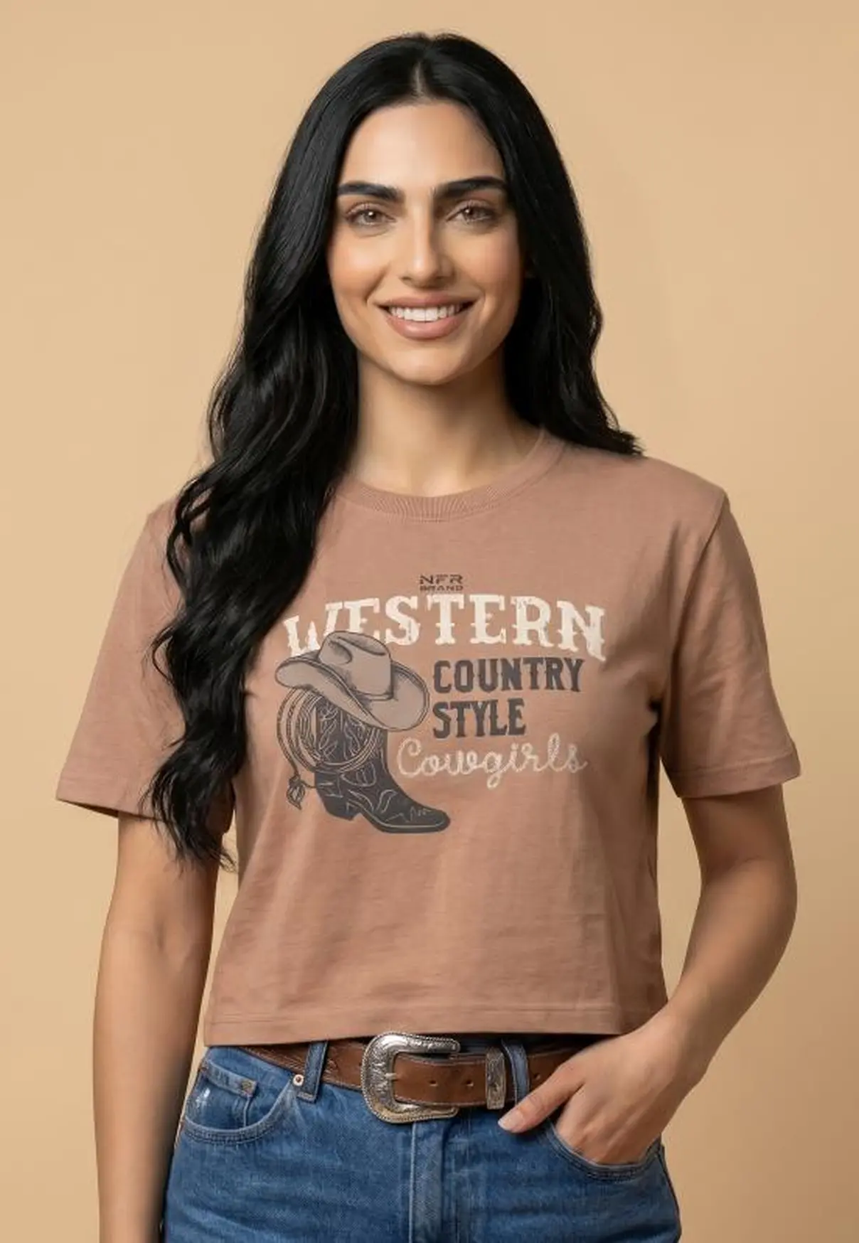 Cropped Feminino NFR Western Country Style