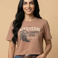 Cropped Feminino NFR Western Country Style - imagem 1