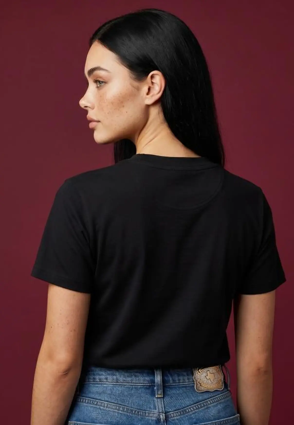 Camiseta Feminina NFR Minimal Black