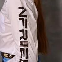 Camisa Infantil NFR Rodeo Manga Longa Branca - imagem 4