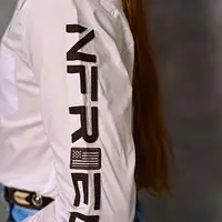 Camisa Infantil NFR Rodeo Manga Longa Branca - imagem 4