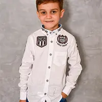 Camisa Infantil NFR Rodeo Manga Longa Branca - imagem 1