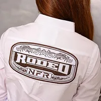 Camisa Infantil NFR Rodeo Manga Longa Branca - imagem 2