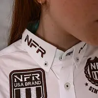 Camisa Infantil NFR Rodeo Manga Longa Branca - imagem 6