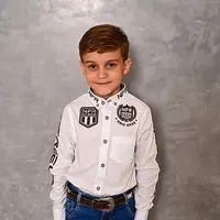 Camisa Infantil NFR Rodeo Manga Longa Branca - imagem 7