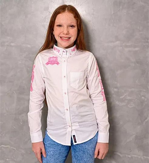 Camisa Infantil Feminina NFR Bordada