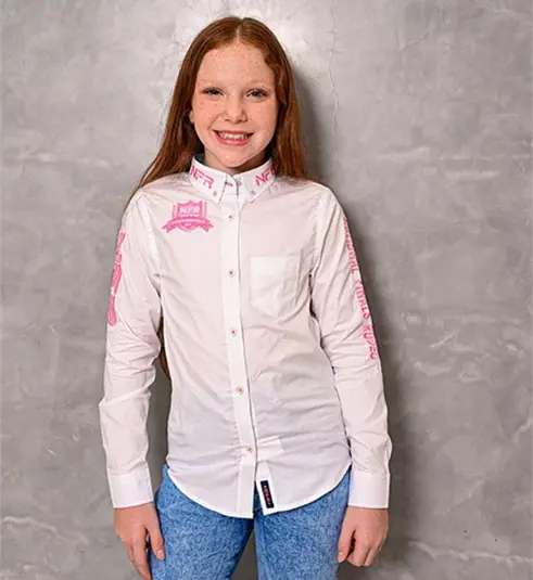 Camisa Infantil Feminina NFR Bordada