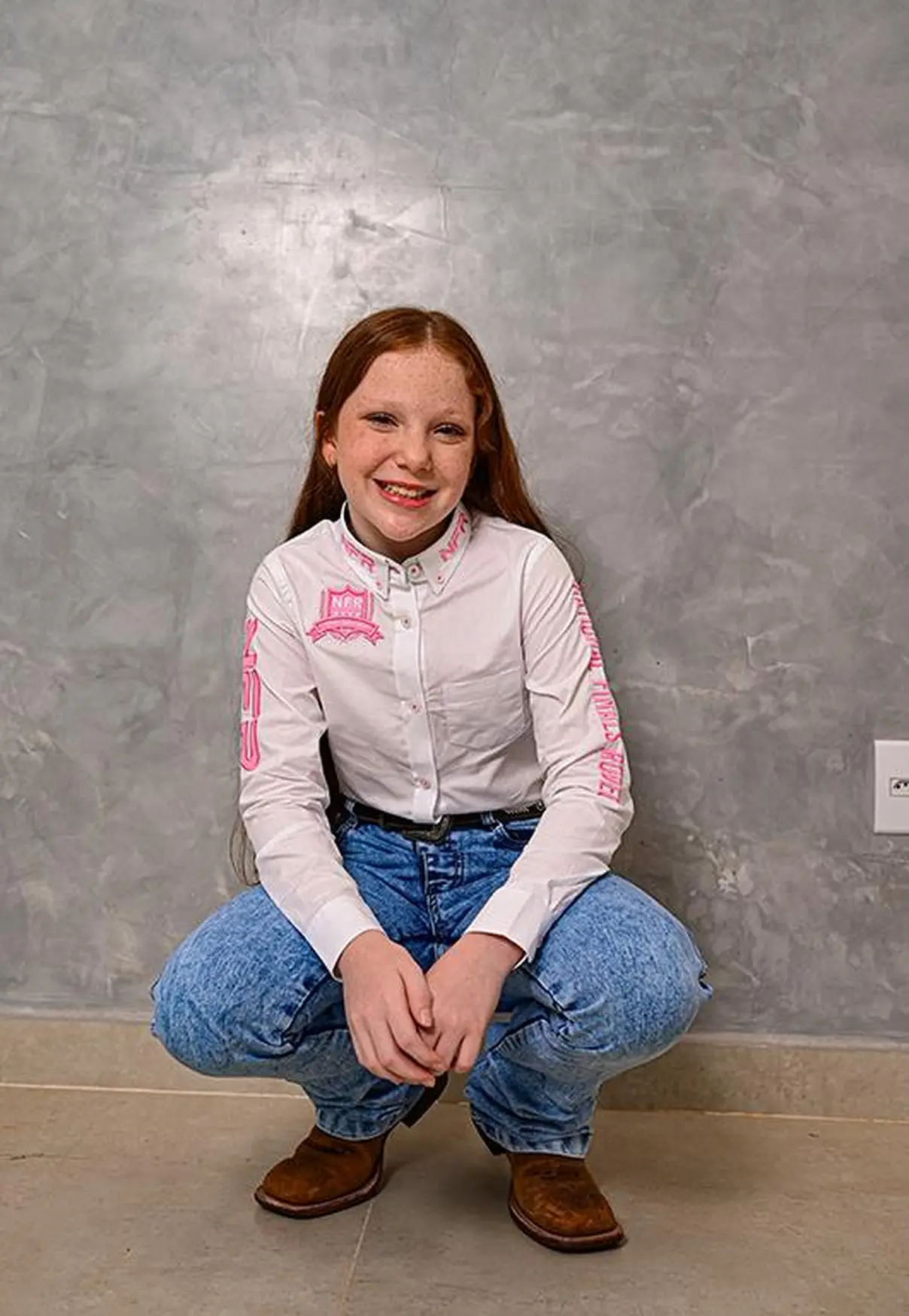 Camisa Infantil Feminina NFR Bordada