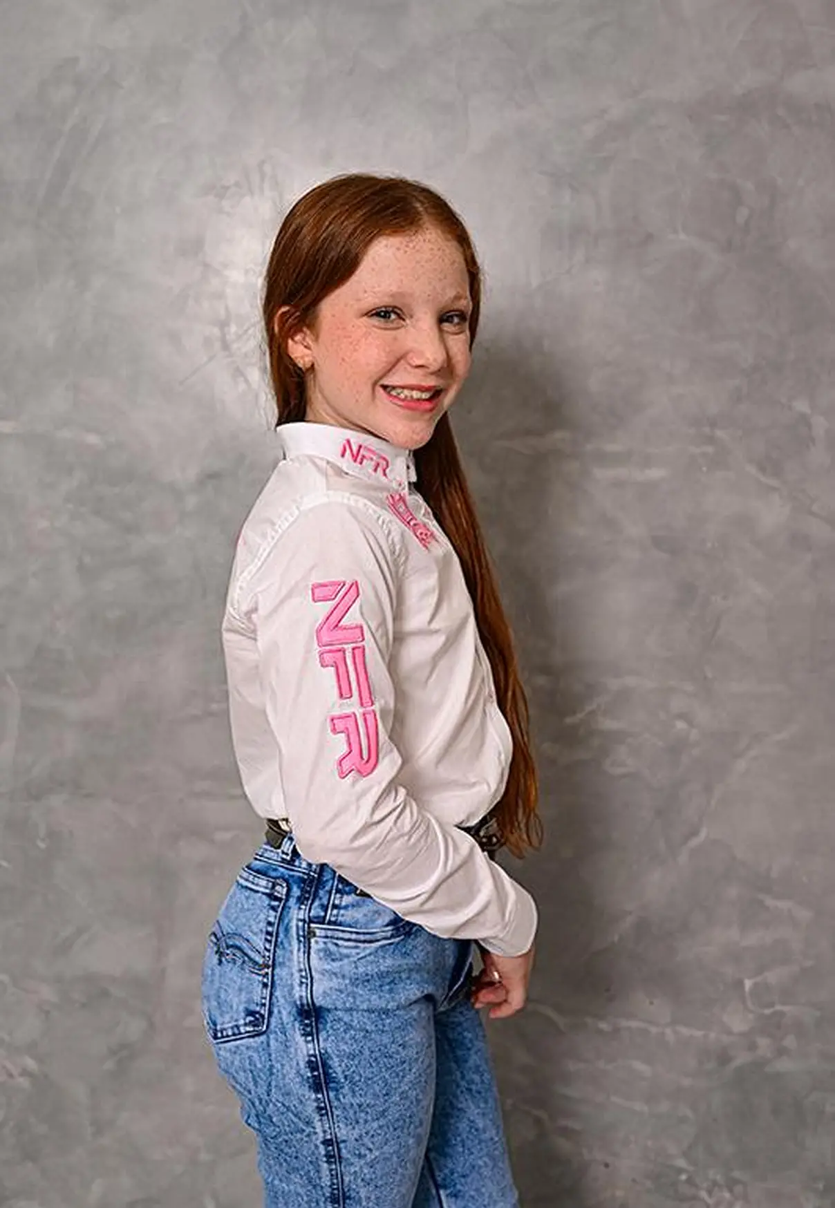 Camisa Infantil Feminina NFR Bordada