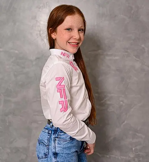 Camisa Infantil Feminina NFR Bordada