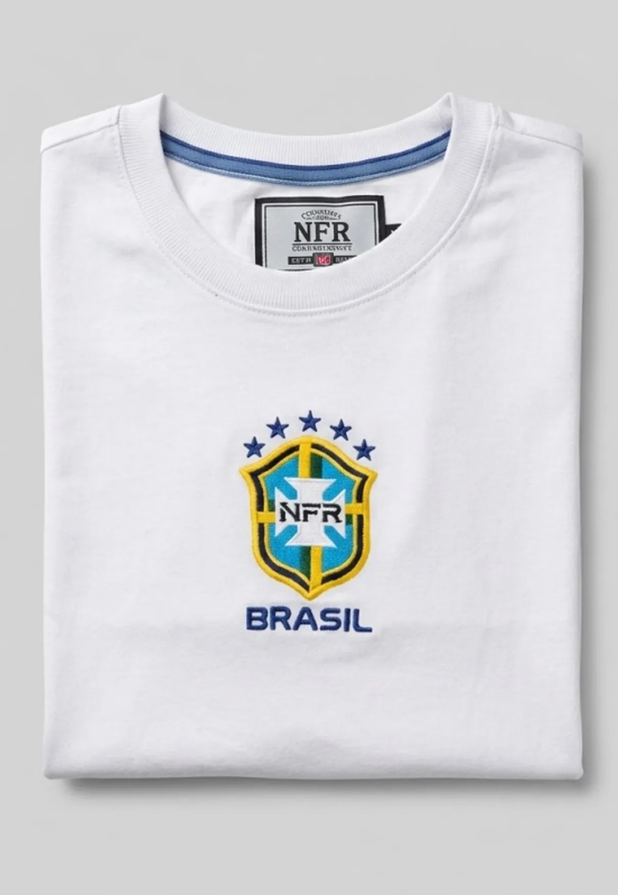 Cropped Feminino NFR Brasil – Branco