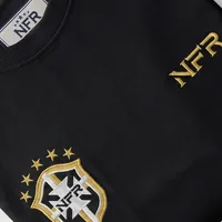 Camiseta NFR Brasil Premium – Preto com Bordado Dourado - imagem 2