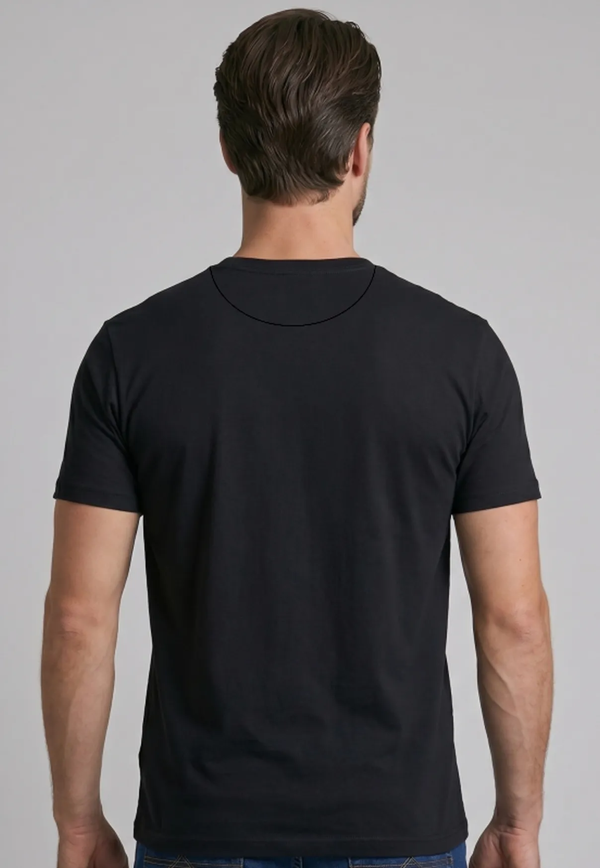 Camiseta NFR Brasil Premium – Preto com Bordado Dourado