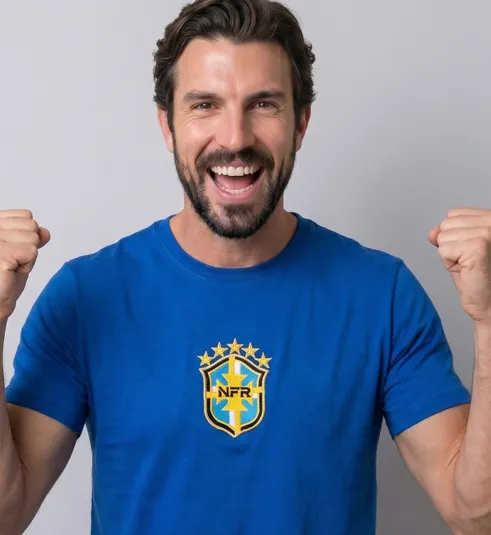 Camiseta NFR Brasil Legacy – Azul Royal