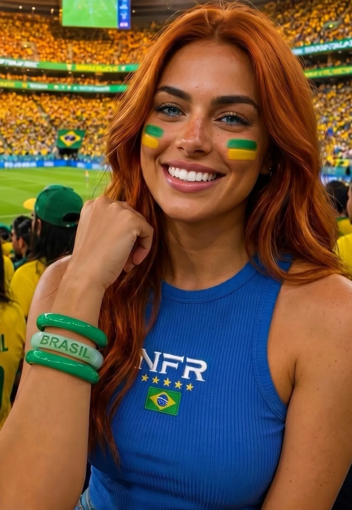 Regata Feminina Canelada NFR Brasil – Azul