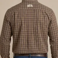 Camisa Masculina Manga Longa NFR Xadrez Marrom - imagem 5