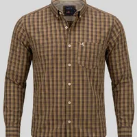 Camisa Masculina Manga Longa NFR Xadrez Marrom - imagem 2