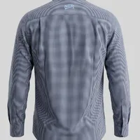 Camisa Masculina Manga Longa NFR Xadrez Marinho - imagem 4
