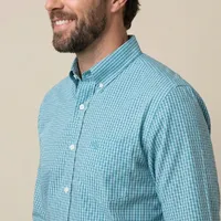 Camisa Masculina Manga Longa NFR Xadrez Turquesa - imagem 3