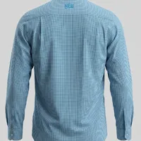 Camisa Masculina Manga Longa NFR Xadrez Turquesa - imagem 4