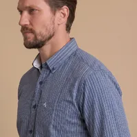 Camisa Masculina Manga Longa NFR Xadrez Azul Royal - imagem 3