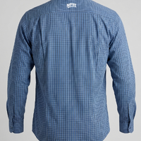 Camisa Masculina Manga Longa NFR Xadrez Azul - imagem 4