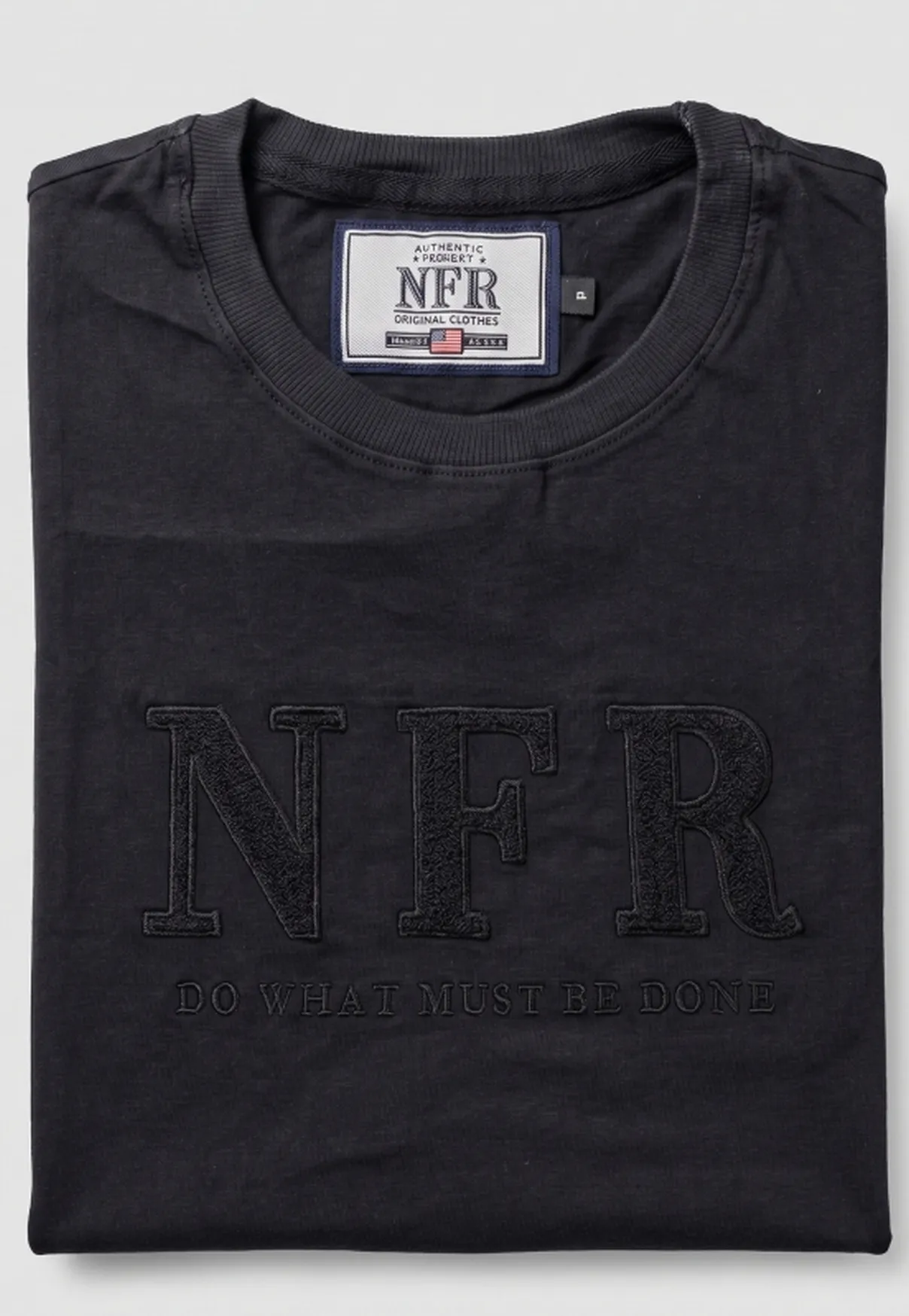 Camiseta NFR Essential Black – Do What Must Be Done