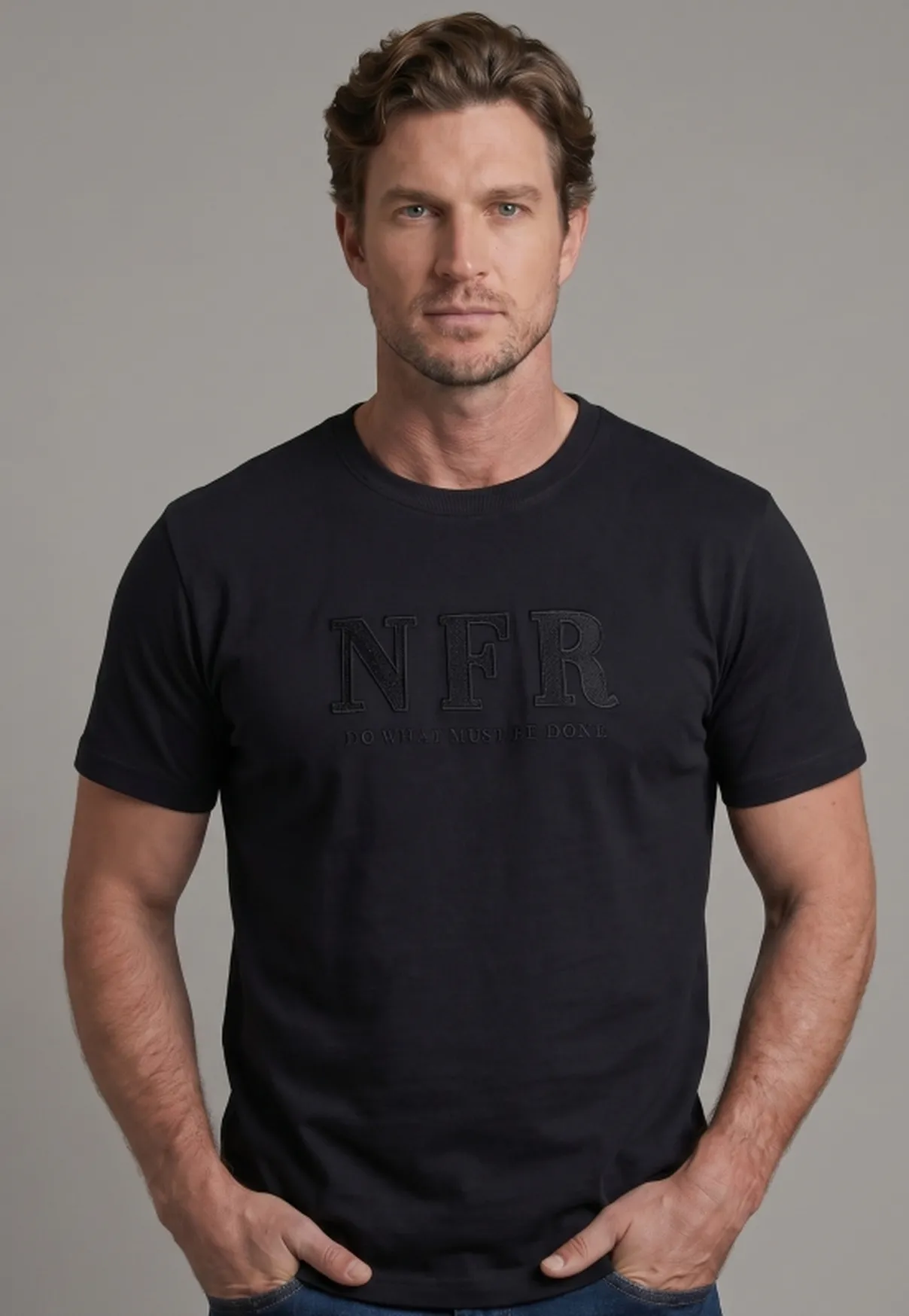 Camiseta NFR Essential Black – Do What Must Be Done