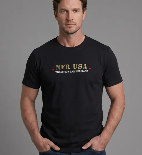 Camiseta NFR USA Tradition and Heritage Black