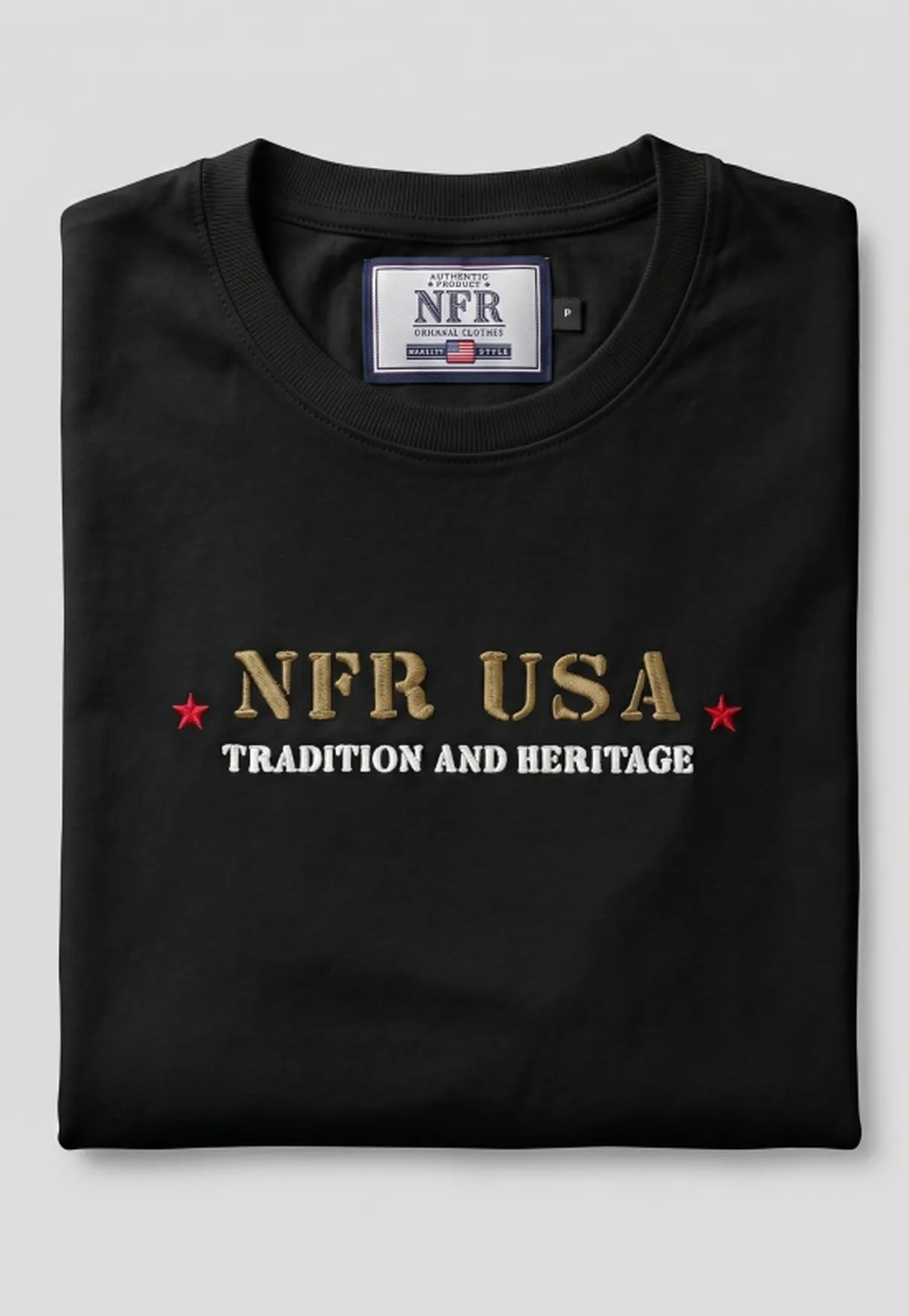 Camiseta NFR USA Tradition and Heritage Black