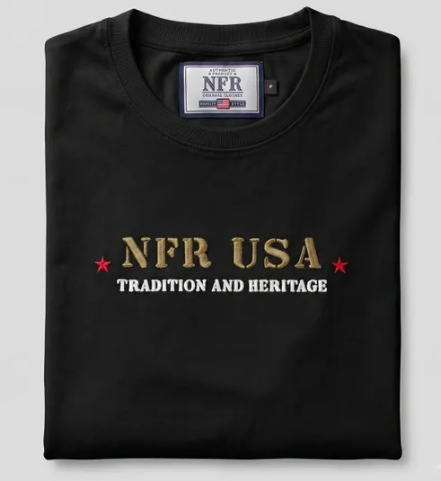 Camiseta NFR USA Tradition and Heritage Black