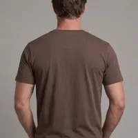 Camiseta Masculina NFR Logo Bordado – Café - imagem 4