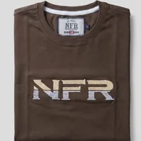 Camiseta Masculina NFR Logo Bordado – Café - imagem 2
