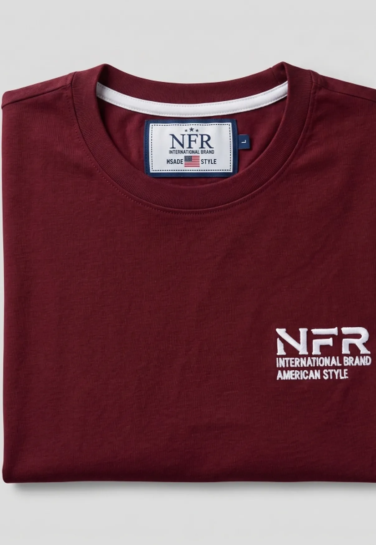 Camiseta Masculina NFR International Brand – Bordô