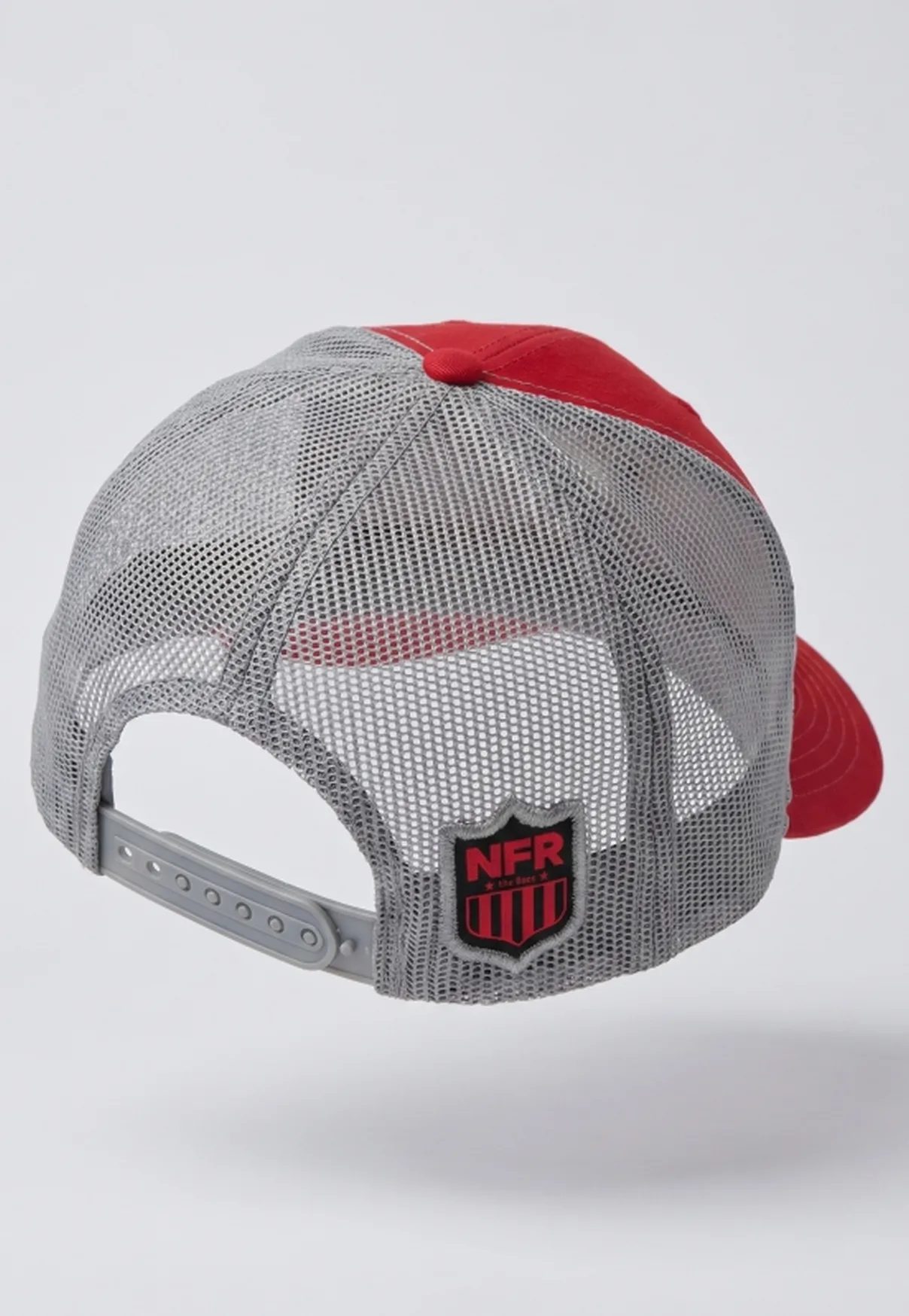 Boné Trucker NFR Premium – Vermelho e Cinza