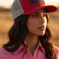 Boné Trucker NFR Premium – Vermelho e Cinza - imagem 5