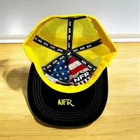 Boné Trucker NFR Texas Flag – Preto e Amarelo Neon - imagem 2