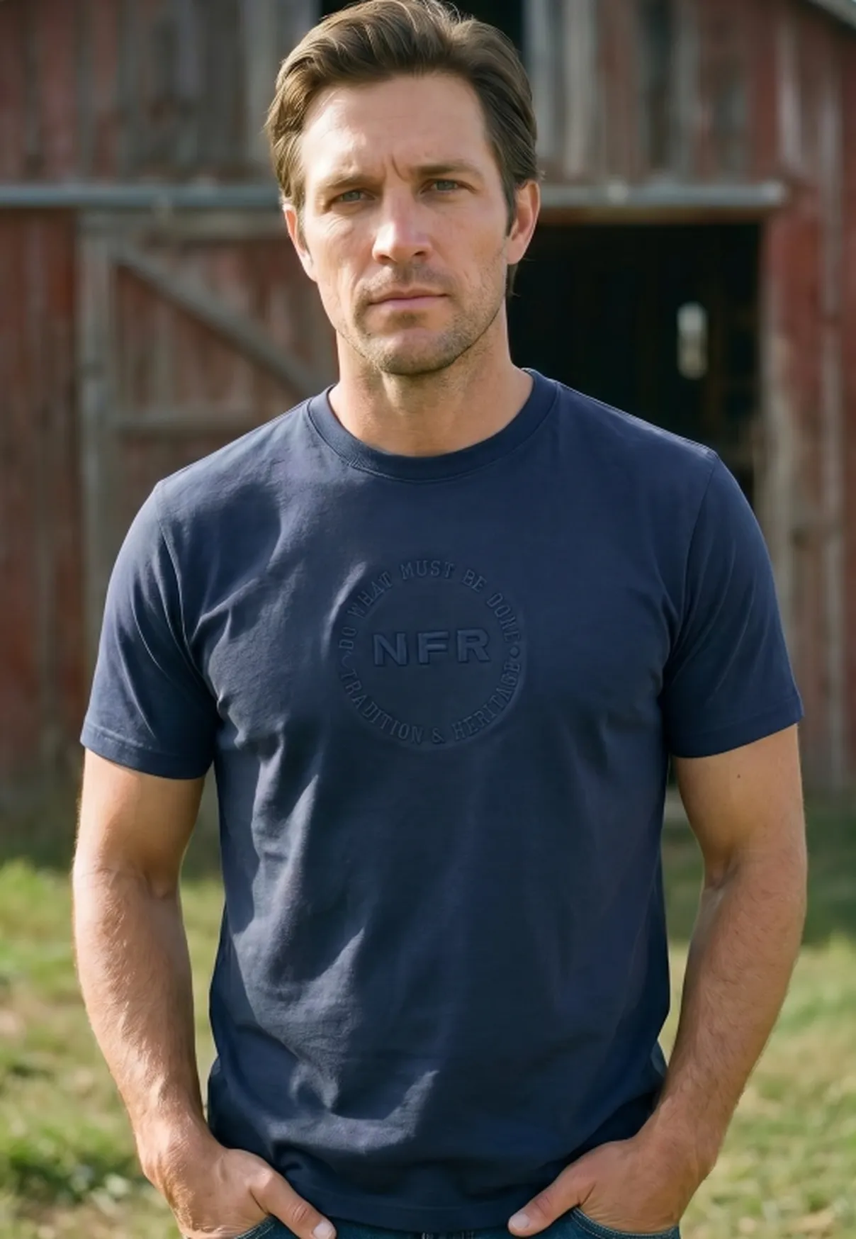 Camiseta Masculina NFR Tradition & Heritage Azul Marinho
