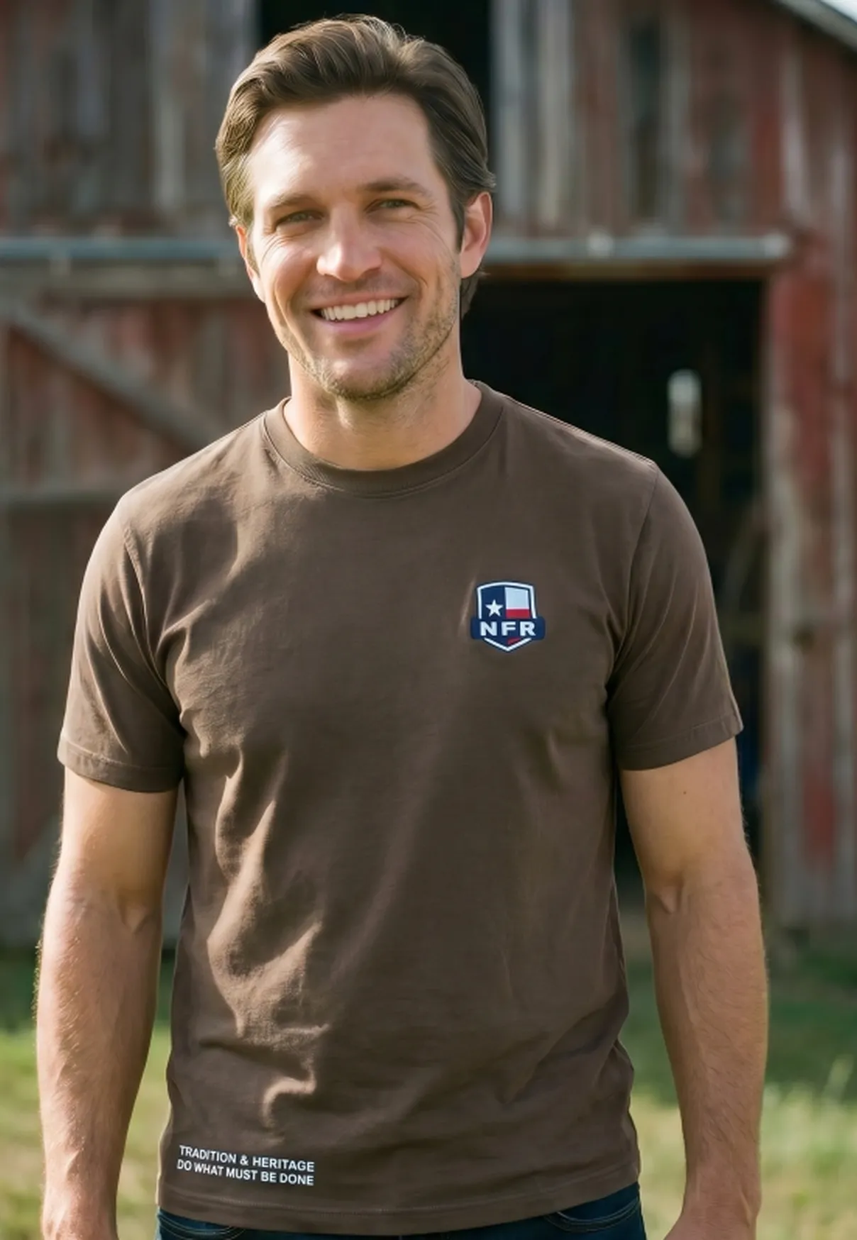 Camiseta Masculina NFR Tradition & Heritage Shield