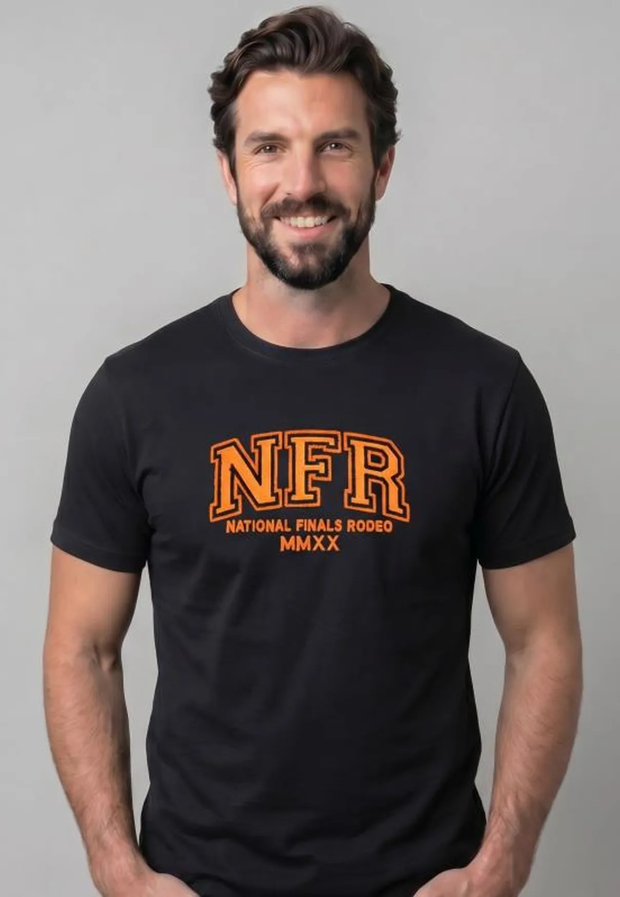 Camiseta Masculina NFR National Finals Rodeo – Preta