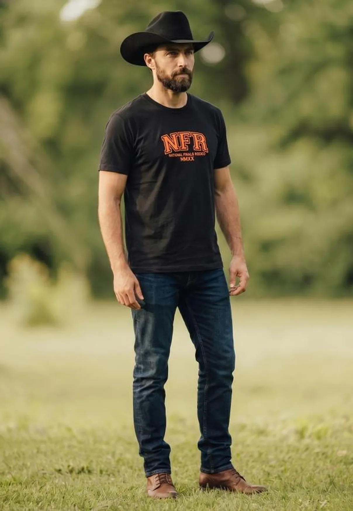Camiseta Masculina NFR National Finals Rodeo – Preta